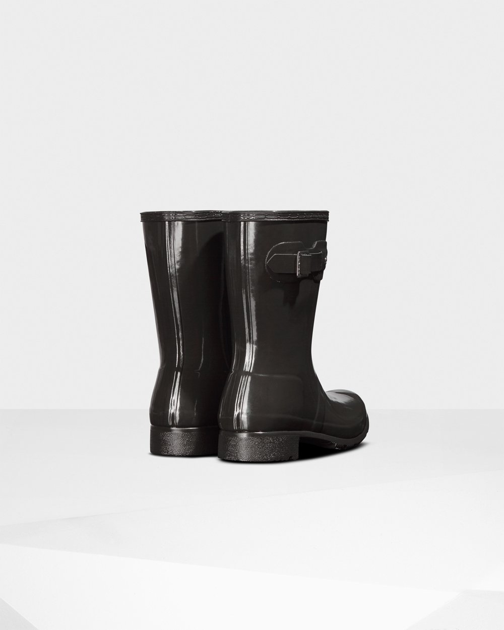 Hunter Mujer Original Tour Foldable Gloss - Botas de Lluvia Gris Oscuro - 105-DTCAUK